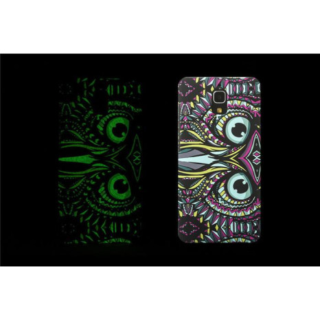 Калъф LUXO Гумиран Животни /фосфоресциращ/ за Samsung N9005 Note 3
