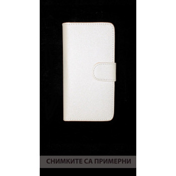 Калъф тефтер LUX бял за Alcatel OT6012 Idol Mini