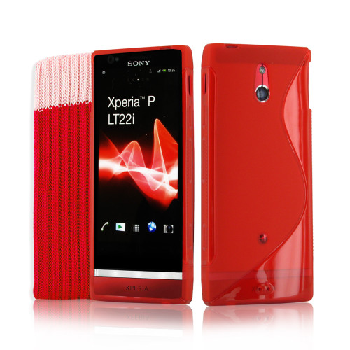 Калъф силикон " S дизайн " за Sony Xperia P / LT22