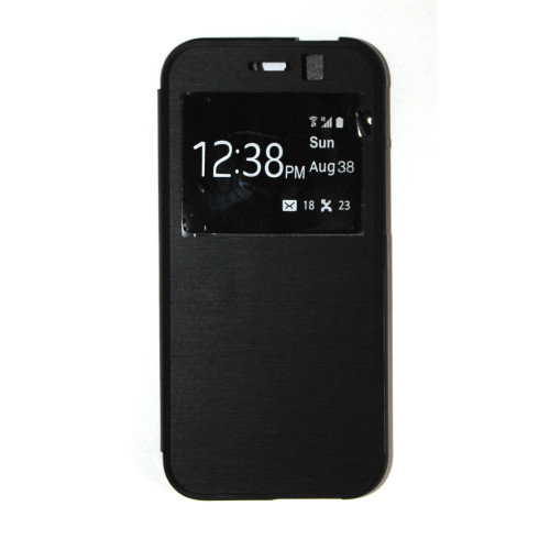 Калъф тефтер Protective Shell Черен за HTC ONE Mini 2 / M8 Mini / отвор инфо /