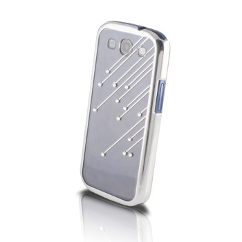 Калъф Прозрачен гръб Кристали за Samsung i9500 S4