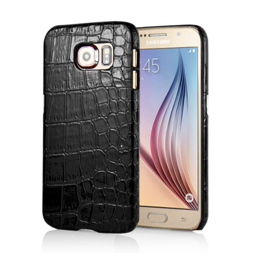 Калъф Крокодилска твърд гръб /Черен/ Samsung S7562 Galaxy Duos