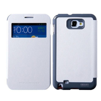 Калъф тефтер WOW Case /Бял/ за SONY Xperia T3