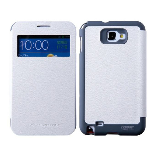 Калъф тефтер WOW Case /Бял/ за SONY Xperia T3
