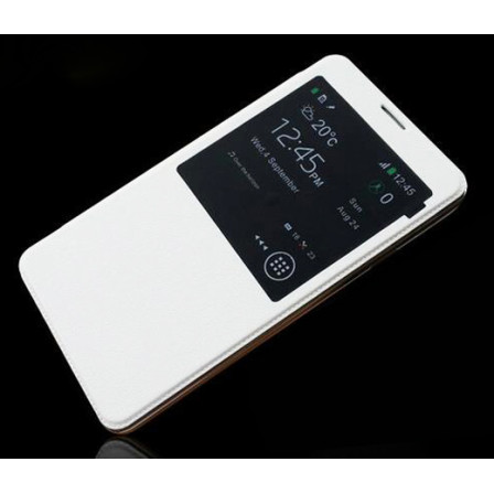 Калъф Тефтер SView Cover Бял за Samsung E7