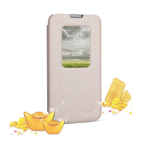 Калъф тефтер iNOTE за LG G3 Mini / Златен /