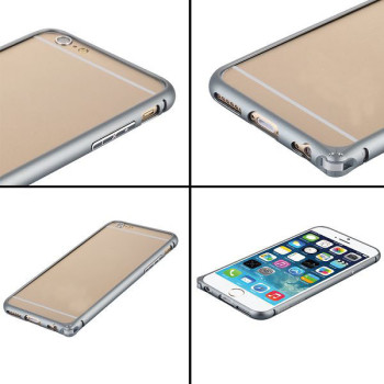 Bumper BASEUS Beauty Arc iPhone 6G / 6S 4.7 / Сив Сребърен /