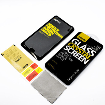 Remax метална кутия Стъклен скрийн протектор за iPhone 4G / 4S