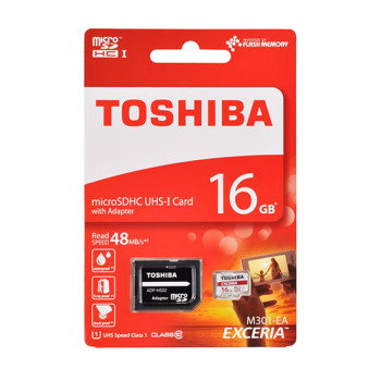 TOSHIBA Memory MicroSD Card 16GB без адаптер UHS I /CLASS 10/