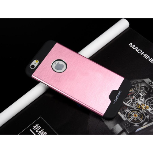 Калъф гръб алуминий /Розов/ Motomo за HTC Desire 526