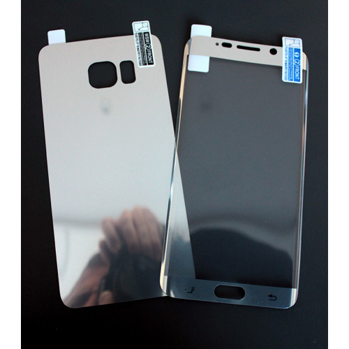 2в1 TPU Извит / противоударен / скрийн протектор /сребърен/ за Samsung G928 S6 Edge Plus