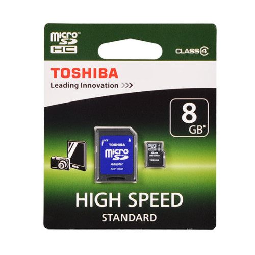 TOSHIBA Memory MicroSD Card 8GB с адапте