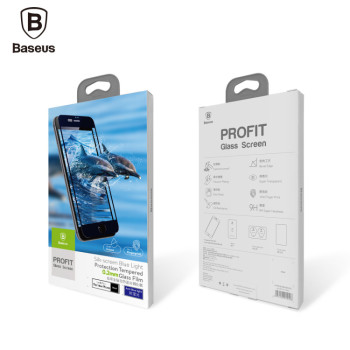 Baseus 0.2mm Стъклен protector /Бял/ за iPhone 7G 4.7