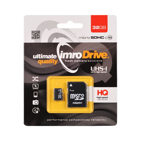 IMRO Memory MicroSD Card 32GB с Адаптер / CLASS 10