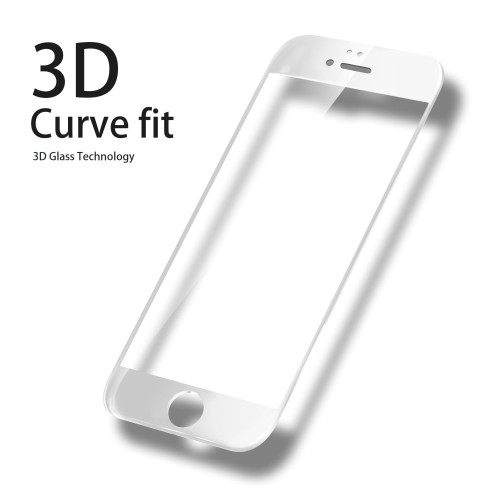 3D Стъклен screen protector за Sony Xperia XZ /Бял/