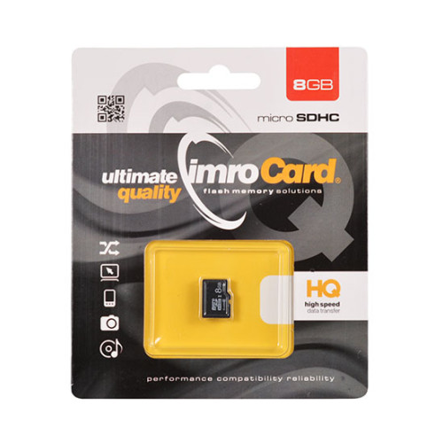 IMRO Memory MicroSD Card 8GB без адаптер UHS I /CLASS 4/