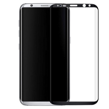 Силиконов скрийн протектор Equiptors / Черен / за Samsung S6 Edge G925