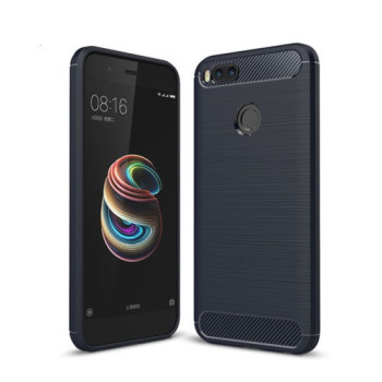 Калъф NEW Карбон за Motorola Moto X (2017)  / Син /