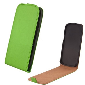 Калъф " Flip LUX " / Зелен / за Samsung i9500/ i9505 Galaxy S4