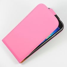 Калъф " Flip LUX " / Розов / за Samsung i9500/ i9505 Galaxy S4