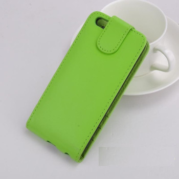 Kалъф кожен " Flip case " за Samsung i9500 Galaxy S 4 / Зелен /