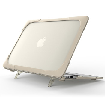 PVC Предпазен Калъф Стойка за Apple MacBook Air 11.6 / A1465 / A1370 Бежо PVC Предпазен Калъф Стойка за Apple MacBook Air 11.6 / A1465 / A1370 Бежо