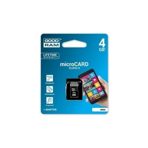 GOODRAM Memory MicroSD Card 4GB без адаптер /CLASS 4/