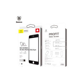 3D ARC Baseus Стъклен screen protector /Черен/ за iPhone 6 Plus / 6S Plus 5.5 3D ARC Baseus Стъклен screen protector /Черен/ за iPhone 6 Plus / 6S Plus 5.5