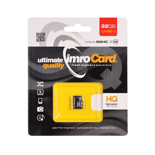 IMRO Memory MicroSD Card 32GB без адаптер UHS  /CLASS 10/