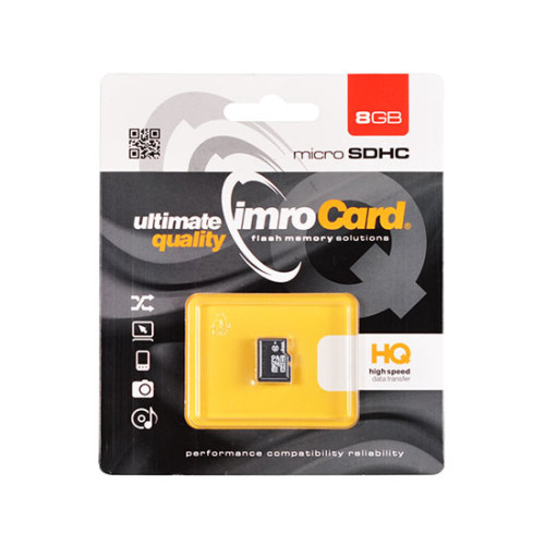 IMRO Memory MicroSD Card 8GB без адаптер UHS  /CLASS 10/