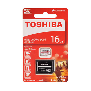 TOSHIBA Memory MicroSD Card 16GB с адаптер UHS I CLASS10