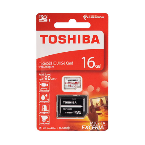 TOSHIBA Memory MicroSD Card 16GB с адаптер UHS I CLASS10