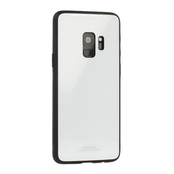 Калъф Glass Case /Бял/ за Huawei Mate 20