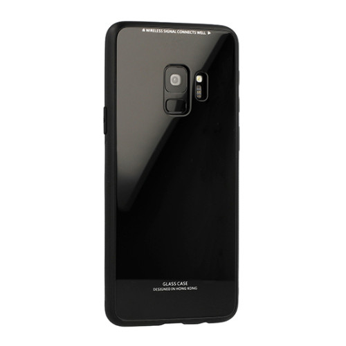 Калъф Glass Case /Черен/ за Nokia 7 Plus (2018)