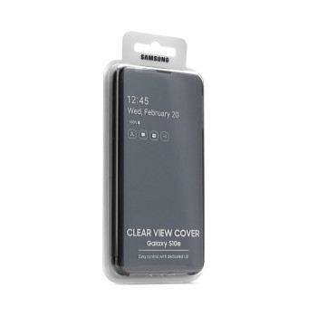 Оригинален калъф тефтер Clear View Cover /Черен/ за Samsung S10e  / G970