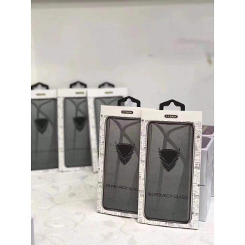 Privacy Golden Armor стъклен screen protector за iPhone X / XS / 11 PRO 5.8 / Черен /