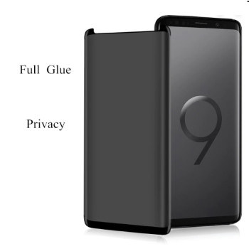 Стъклен screen protector Full Glue Privacy за Samsung Note 9 (N960) / Черен /