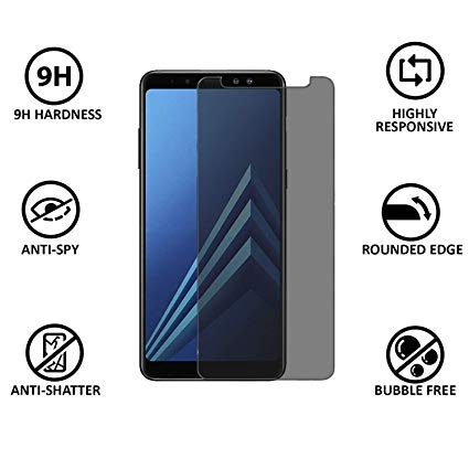 Стъклен screen protector Edge Glue Privacy за Samsung Note 9 (N960) / Черен /