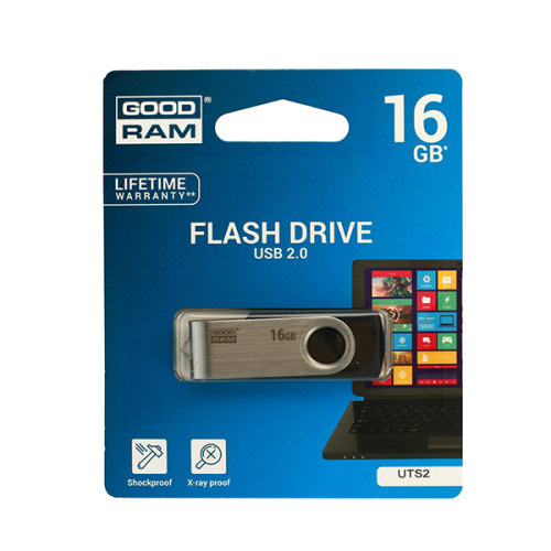 USB Flash памет 16GB GOODRAM TWISTER PENDRIVE USB 2.0 Чере