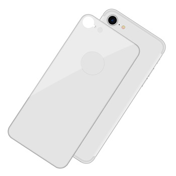 Заден стъклен screen protector /Бял/ за iPhone 7G / 8G 4.7