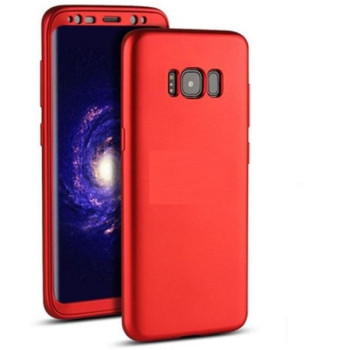 Калъф Benin 360   стъклен протектор / Червен / за Samsung A40 / A405