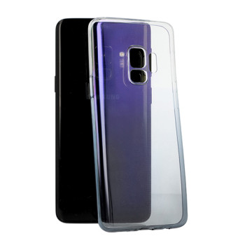 Калъф силикон OMBRE / прозрачен-черен / за Xiaomi Redmi Note 8