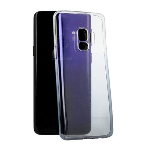 Калъф силикон OMBRE / прозрачен-черен / за Xiaomi Redmi Note 8