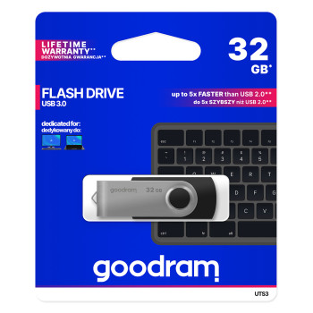 USB Flash памет 32GB GOODRAM TWISTER PENDRIVE USB 3.0 Чере