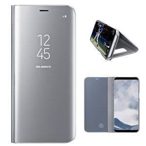 Калъф тефтер Clear View Cover NEW /Сребърен/ за Huawei P40 PRO