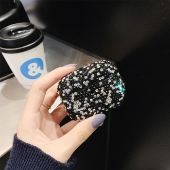 Калъф Crystal AirPods PRO /Черен/