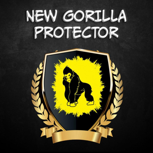 Full Glue NEW Gorilla Стъклен screen protector /Черен/ за iPhone 12 Pro Max 6.7