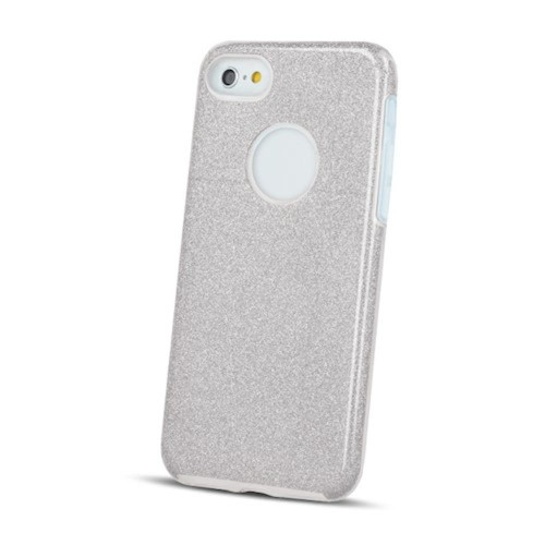 Калъф Glitter 3в1 за Huawei Y5P  / Сребърен /