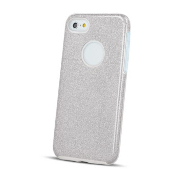 Калъф Glitter 3в1 за Samsung A20E (A202)  / Сребърен /
