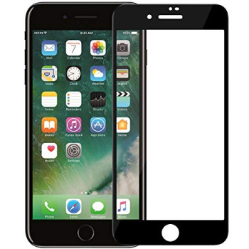 Full Glue Стъклен screen protector за iPhone SE (2020) / 7G / 8G 4.7 / Черен /